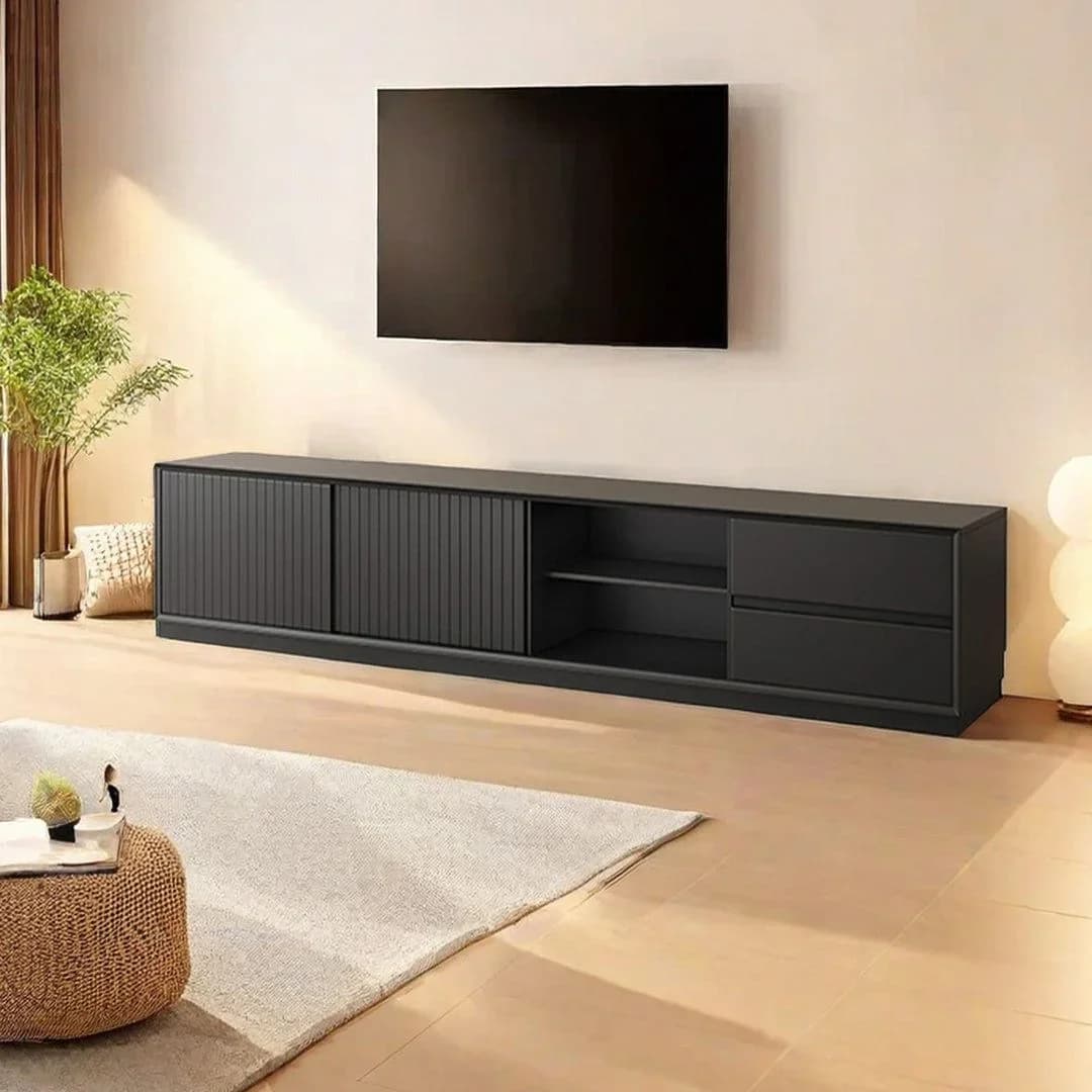 Modern meuble tv noir